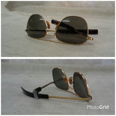 แว่นตาอเมริกันวินเทจเสืออากาศ ตัวต้นตำรับ! ปลอกขาน้ำตาล-ดำ! Original AO American Optical handmade in USA หายาก! แว่นตาอเมริกันวินเทจเสืออากาศ ตัวต้นตำรับ! ปลอกขาน้ำตาล-ดำ! Original AO American Optical handmade in USA หายาก!
