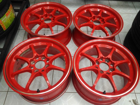 ล้อ Ce28 ขอบ 15 (auto option)สวยๆ เดิมๆ สีแดงสด ขายถูก ทั้งชุด 6,800.- ใส่ถ่วงฟรี ส่งทั่วไทยค่ะ