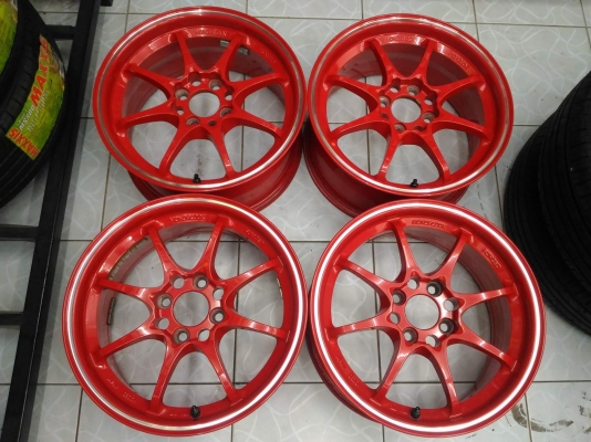 ล้อ Ce28 ขอบ 15 (auto option)สวยๆ เดิมๆ สีแดงสด ขายถูก ทั้งชุด 6,800.- ใส่ถ่วงฟรี ส่งทั่วไทยค่ะ