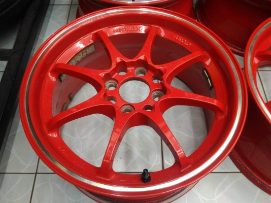 ล้อ Ce28 ขอบ 15 (auto option)สวยๆ เดิมๆ สีแดงสด ขายถูก ทั้งชุด 6,800.- ใส่ถ่วงฟรี ส่งทั่วไทยค่ะ