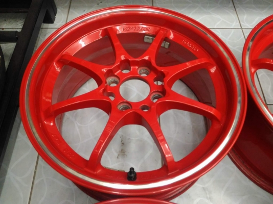 ล้อ Ce28 ขอบ 15 (auto option)สวยๆ เดิมๆ สีแดงสด ขายถูก ทั้งชุด 6,800.- ใส่ถ่วงฟรี ส่งทั่วไทยค่ะ