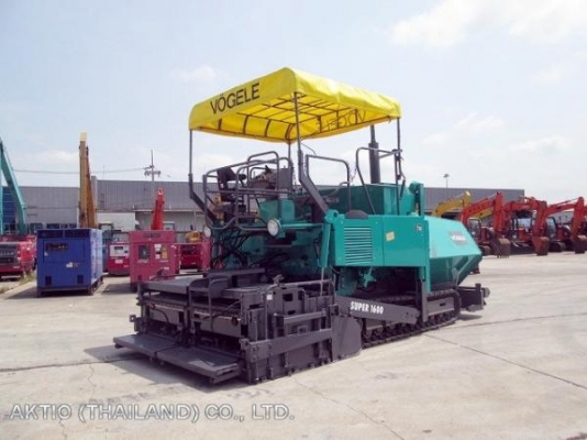 ขายรถปูยาง Vogele SUPER1600 มือสองนำเข้าจากยุโรป สภาพสวย พร้อมใช้งาน