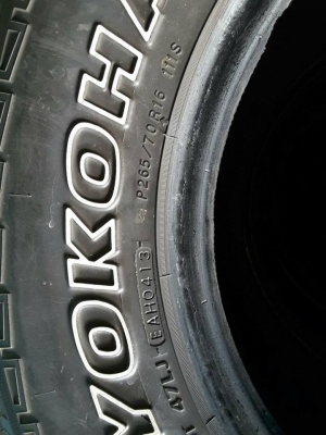 Yokohama AT-S ขนาด 265-70-16 ปี 13 สวยๆ 1ชุด Yokohama AT-S ขนาด 265-70-16 ปี 13 สวยๆ 1ชุด