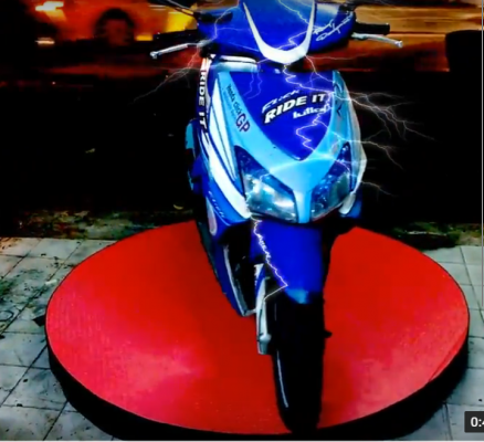 เครื่องหมุน โชว์มอเตอร์ไซค์