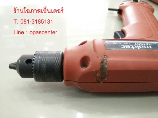 สว่านแบตเตอรี่ Maktec ของแท้ รุ่น MT067 7.2 V. สภาพดี พร้อมที่ชาร์ท และแบตเตอรี่ 2 ก้อน กล่องใส่