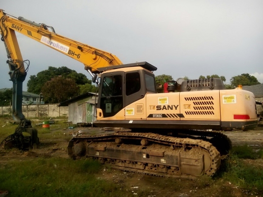 ขายรถแม็คโคร SANY รุ่น SY 365C พร้อมหัว Wibro มือสอง สภาพดี