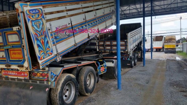 ขายรถพ่วงดัมพ์ ISUZU เครื่อง 360 แรง ปี 56 ดัมพ์มิเนียมอู่สหกิจ ลูก 3 เพลาแท้ รถมือเดียว ไมล์สองแสน ทะเบียนพร้อม