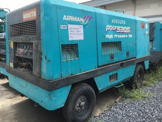 Airman PDSF530S #80-4050259 : เครื่องปั๊มลม High pressure 10 บาร์ : 530cfm นำเข้าจากญี่ปุ่น โทร. 080-6565422 (หนิง)