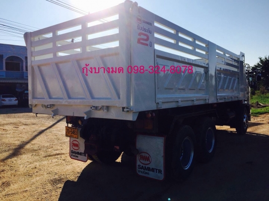 ขายรถสิบล้อดัมพ์ Hino mega เครื่อง 260 แรง ปี 50 กระบะดัมพ์สามมิตร มีระบบลากพ่วง ยางดี ภายในสวย ทะเบียนพร้อม