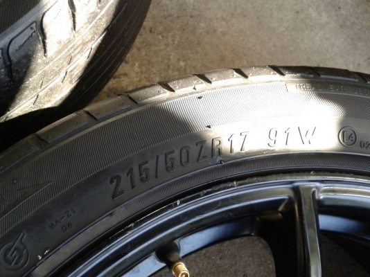 ขอบ17นิ้ว5รู114 พร้อมยาง ชุดนี้ ราคา 7200 บาท