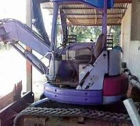 แบ็คโฮเล็ก พร้อมรถลาก