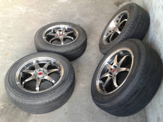 ขอบ16นิ้ว5รู100/114 พร้อมยาว ชุดนี้ ราคา 5900 บาท