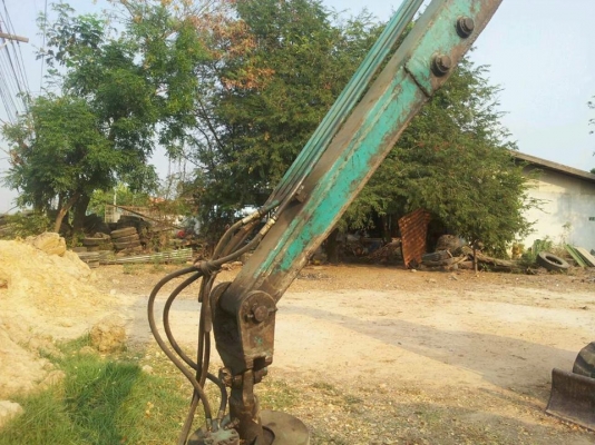 ขายรถแบ็คโค hitachi EX55URบูมสไลด์ คีบไม้ ต่อแขนแล้ว ไฟฟ้าครบ เก๋งแอร์เย็น ไฟฟ้าครบ สภาพใช้งานประจำ วางดาว์3แสนได้เงื่อนไขคุยได้