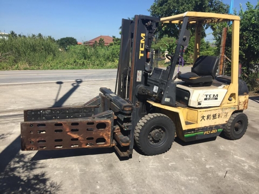 TCM FD20Z3  รถนอกเก่าญี่ปุ่น ดีเซล เสา 3 เมตร งาหนีบก้อนสี่เหลี่ยม