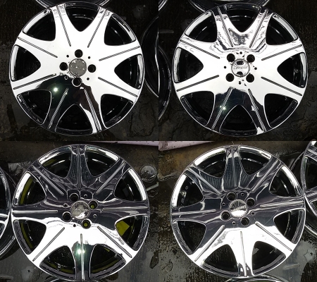 แม็ก VIP Chorme ขอบ 17-4-100 กว้าง 7 et38 สภาพเดิมๆไม่คดไม่ดุ้ง 4,500-5,500 บาท