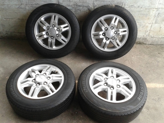 ล้ออีสุ ขอบ16นิ้ว6รู พร้อมยาง ชุดนี้ ราคา 5700 บาท