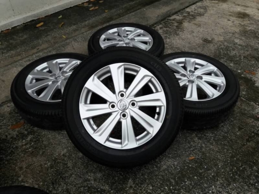 ล้อall new vios ขอบ15 พร้อมยางถอดป้ายแดงปี16 ชุดล่ะ12,500