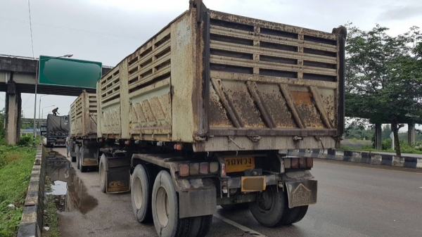 ขาย ISUZU 360 พ่วงแม่ลูกดั๊ม กระบะเหล็กสามิตร รถปี 56