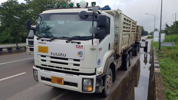ขาย ISUZU 360 พ่วงแม่ลูกดั๊ม กระบะเหล็กสามิตร รถปี 56