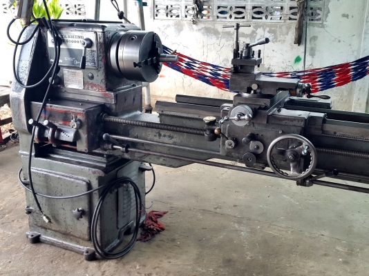 เครื่องกลึง 6 ฟุต ต้าชิง 1000 บี 3 เพลา เกียร์บล็อก เครื่องเงียบ ด่วนๆๆ 73,000
