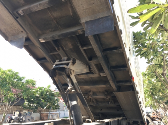 ขายรถพ่วง HINO 380 ซีรีส์500 ปี 56 ดั้มสามมิตร ยางดี ลูกสามเพลายาว 6.50 เมตร