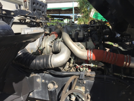 ขายรถพ่วง HINO 380 ซีรีส์500 ปี 56 ดั้มสามมิตร ยางดี ลูกสามเพลายาว 6.50 เมตร