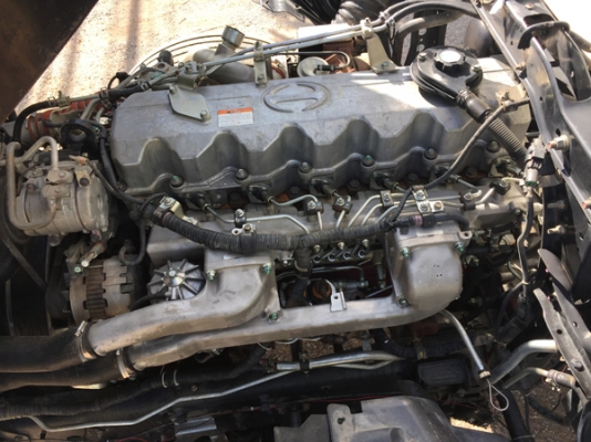 ขายรถพ่วง HINO 380 ซีรีส์500 ปี 56 ดั้มสามมิตร ยางดี ลูกสามเพลายาว 6.50 เมตร