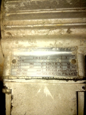 มอเตอร์ 3 เฟส ขนาด 3 HP