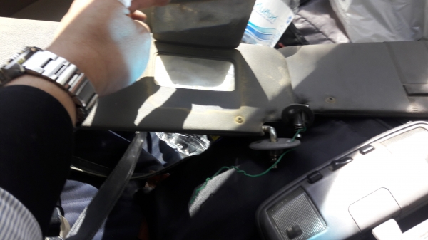 กระจก+ไฟส่อง +บังแดดsure toyota mighty