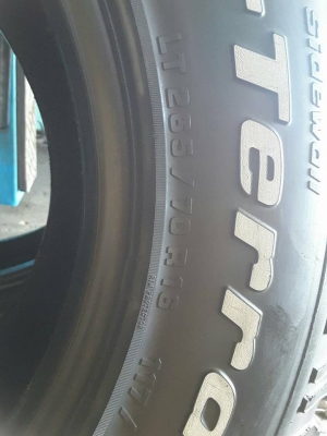 BF All USA. 265-70-16 ปี 10 สภาพดี มี 2เส้น