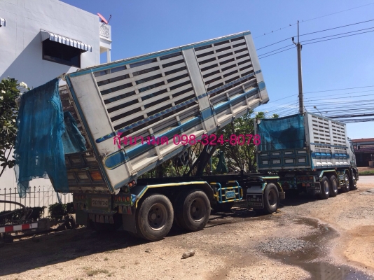 ขายรถพ่วงดัมพ์ ISUZU 360 แรง ปลายปี 56 แม่-ลูกดัมพ์สหะกิจ คัทซีเป็น DT แล้ว ไม่เอาคานหน้าถอดให้ พร้อมแจ้งขนส่งให้ค่ะ ทะเบียนพร้อม ขายรถพ่วงดัมพ์ ISUZU 360 แรง ปลายปี 56 แม่-ลูกดัมพ์สหะกิจ คัทซีเป็น DT แล้ว ไม่เอาคานหน้าถอดให้ พร้อมแจ้งขนส่งให้ค่ะ ทะเบียนพร้อม