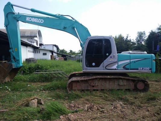 **1,180,000 บ.ต่อรอง/// แบคโฮ KOBELCO SK200 MARK 6 YN07 ไฟเต็ม เครื่อง+ปั้ม ดี แรง เร็ว เอวแน่น ช่วงล่าง75\% แอร์เย็น บอดี้สวย พร้อมใช้ เอกสารอินวอย **ขาย KOBELCO MARK-6 SK200 YN-07 แบคโฮสภาพสวยๆ พร้อมลุย มีอินวอย HYD.EXCAVATOR KOBELCO SK200 YN 07 MARK lV