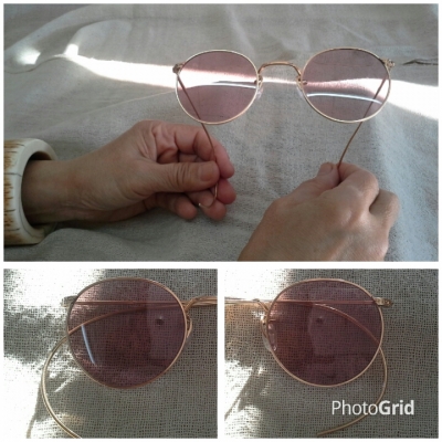 แว่นตาอเมริกันคลาสสิคยุค 1940s โกลด์ฟิลด์ 12 K Vintage AO Fue Vue handmade in USA