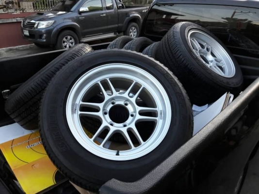 ล้อใหม่rpf1 ขอบ18 พร้อมยางbridgestone 255/60/18 ปี16 ชุดล่ะ25,000