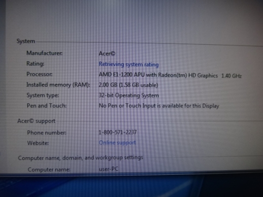 ACER Z1110 ACER Z1110