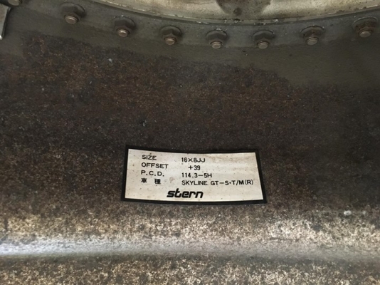 ขายล้อ Stern ขอบ 16&quot; F7.5 R85/114.3 GTR-Spec ประมูลญี่ปุ่น