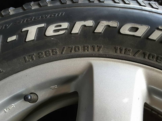 Max + BF All USA. 265-70-17 ปี11 สภาพดี 1ชุด Max + BF All USA. 265-70-17 ปี11 สภาพดี 1ชุด