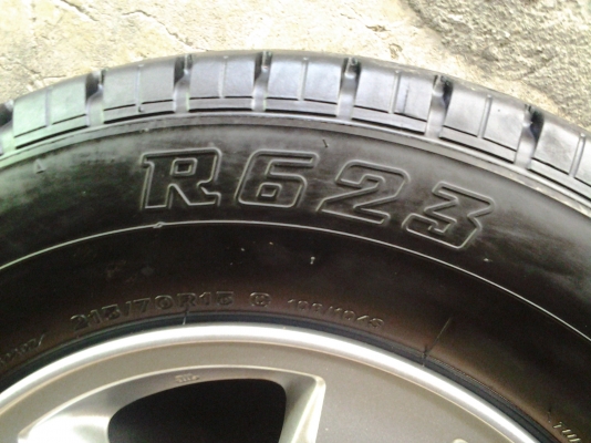 ล้อมิตซู ไทรทรันขอบ15 พร้อมยางใหม่ๆ