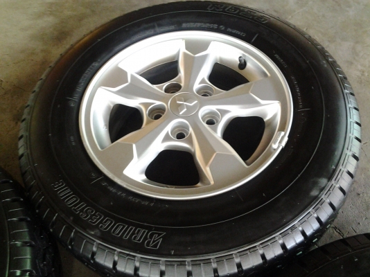 ล้อมิตซู ไทรทรันขอบ15 พร้อมยางใหม่ๆ