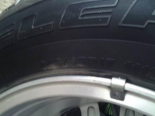 ล้อแม็กมิตซู ไทรทรัน พลัสขอบ17 พร้อมยางใหม่ๆ ชุดที่2