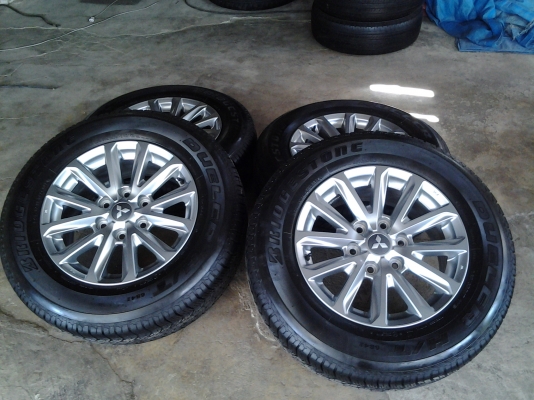 ล้อแม็กมิตซู ไทรทรัน พลัสขอบ17 พร้อมยางใหม่ๆ ชุดที่2