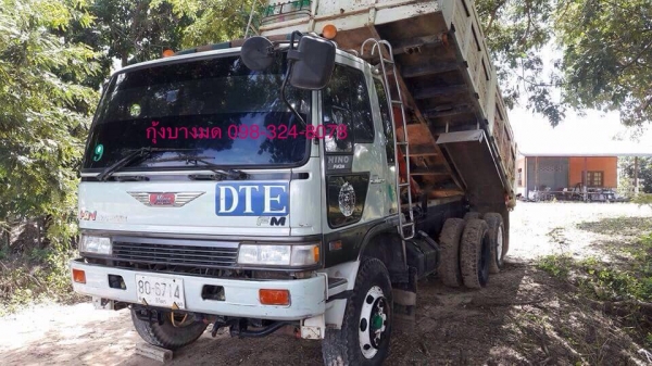 ขายรถสิบล้อดัมพ์ Hino 3M เครื่องเดิม 240 แรง 2 เพลา ปี 40 กระบะดัมพ์เหล็ก ทะเบียนพร้อม