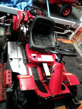 ขายรถตัดหญ้านั่งขับเก่าญี่ปุ่น 14 HP พร้อมใช้เเบตใหม่ยางเต็ม