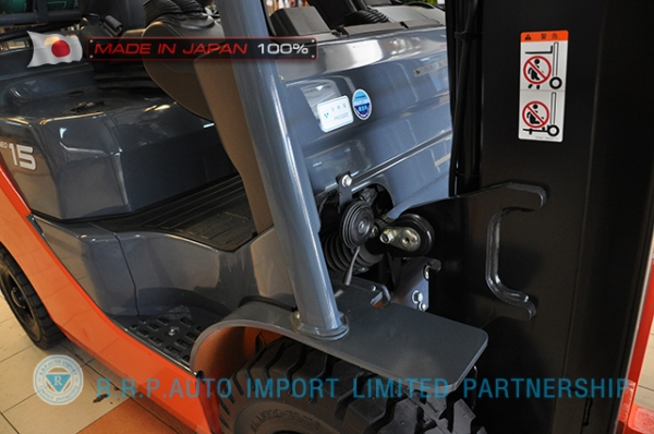 ขายรถโฟล์คลิฟท์มือสอง TOYOTA รุ่น 8FG15-32103 นำเข้าจากประเทศญี่ปุ่น 100\% ไม่เคยใช้งานในไทย