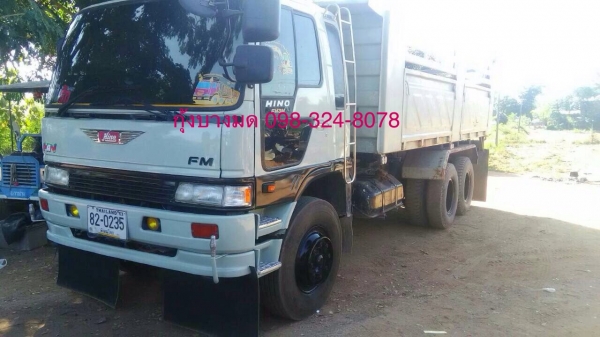 ขายรถสิบล้อดัมพ์ HINO 3M เครื่องเดิม 240 แรง 2 เพลา ปี 38 กระบะดัมพ์สามมิตร มีระบบลากพ่วง รถสวยการันตี ทะเบียนพร้อม
