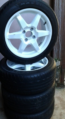 แม็กขอบ15ขนาด4รู100พร้อมยางปี13 14