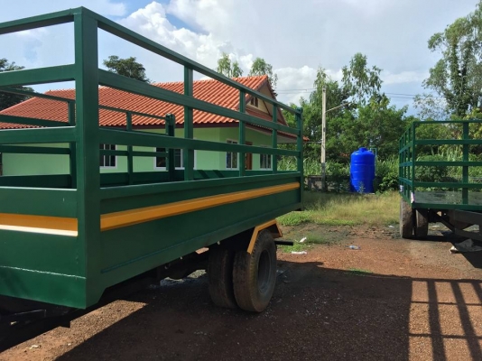 ขายเทรนเลอร์รถไถลาก  ดั้ม 4 ตัน  แบบ  1 เพลา  2 เพลา  ใส่ได้ทุกรุ่นตั้งแต่ 36 แรงขึ้นไป