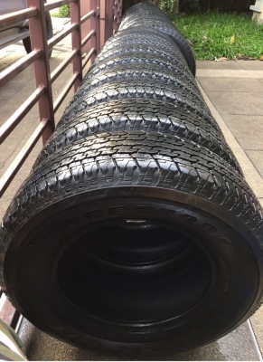 ยาง Bridgestone 245 70 16 ปี16 รอบนี้มา 4ชุด ดอกเต็ม ราคาไม่แพง