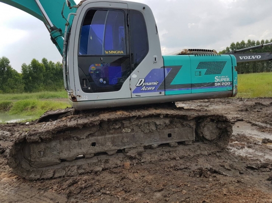 ขายรถแบคโฮ KOBELCO SK200-6 เอกสารเล่มทะเบียน ราคา 1300000