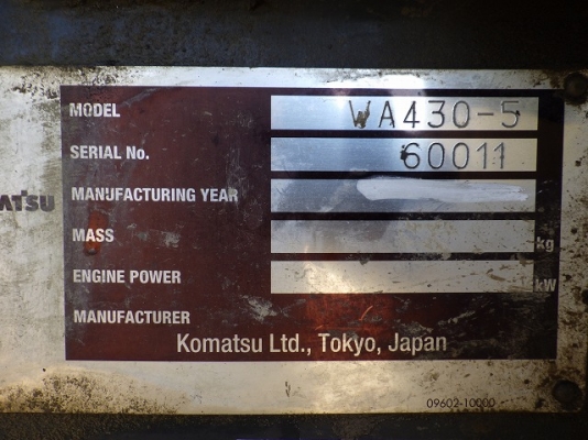 ขายรถตัก KOMATSU WA430-5